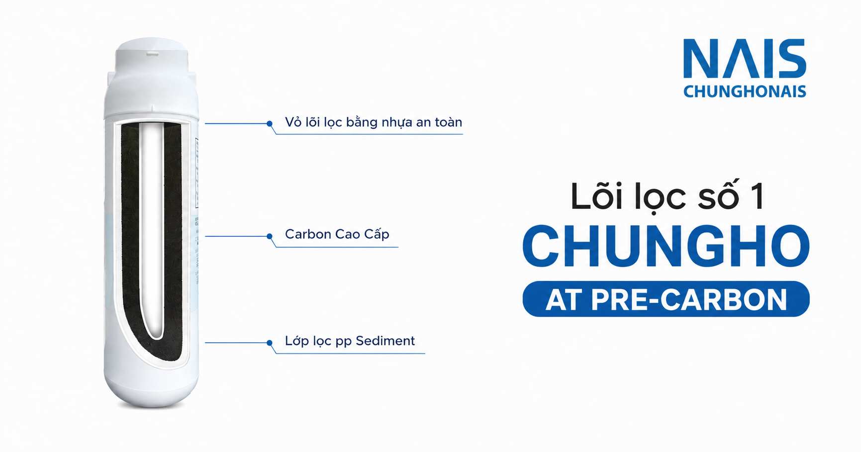 lõi lọc số 1 chungho at pre-carbon