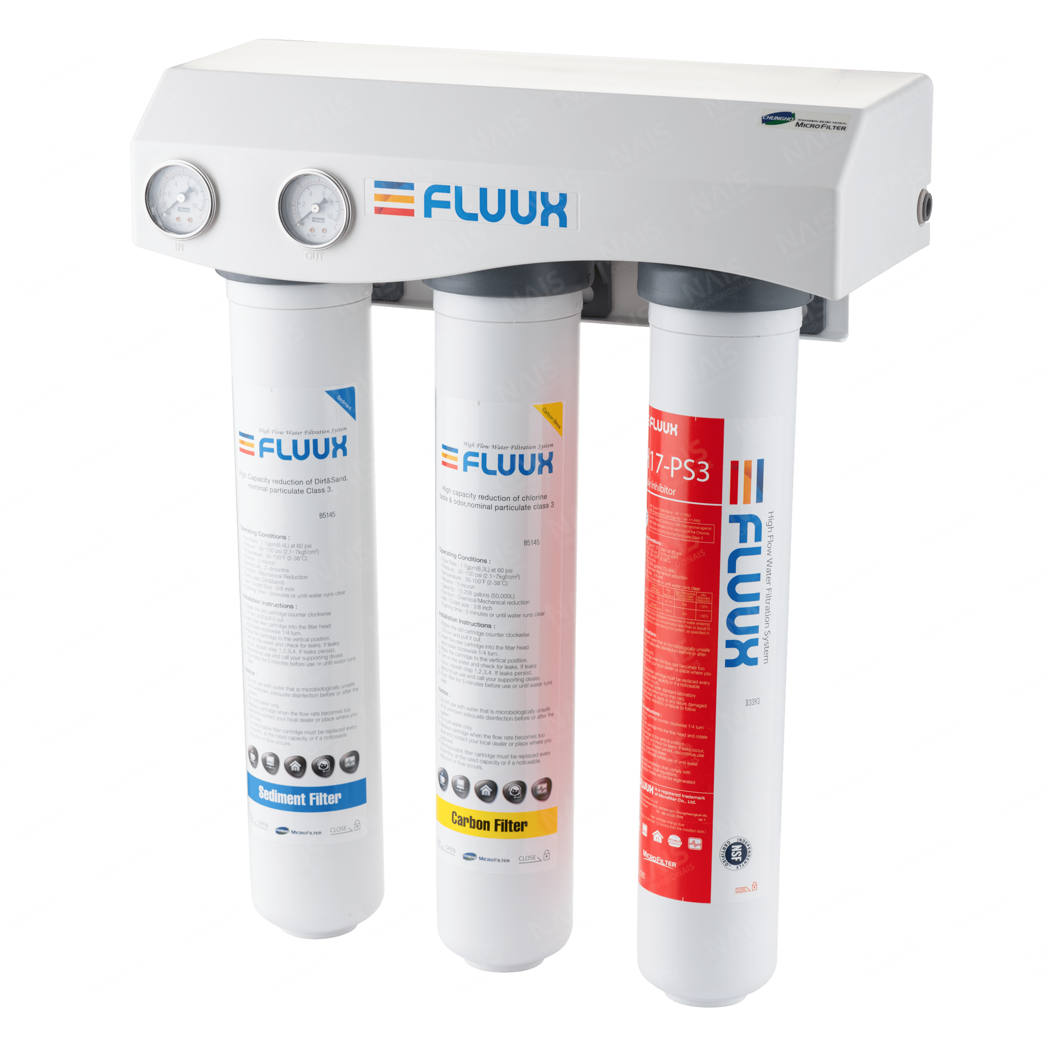 Bộ Lọc Đầu Nguồn ChungHo FLUUX 3 – Hệ Thống Lọc 3 Cấp - Ảnh 3