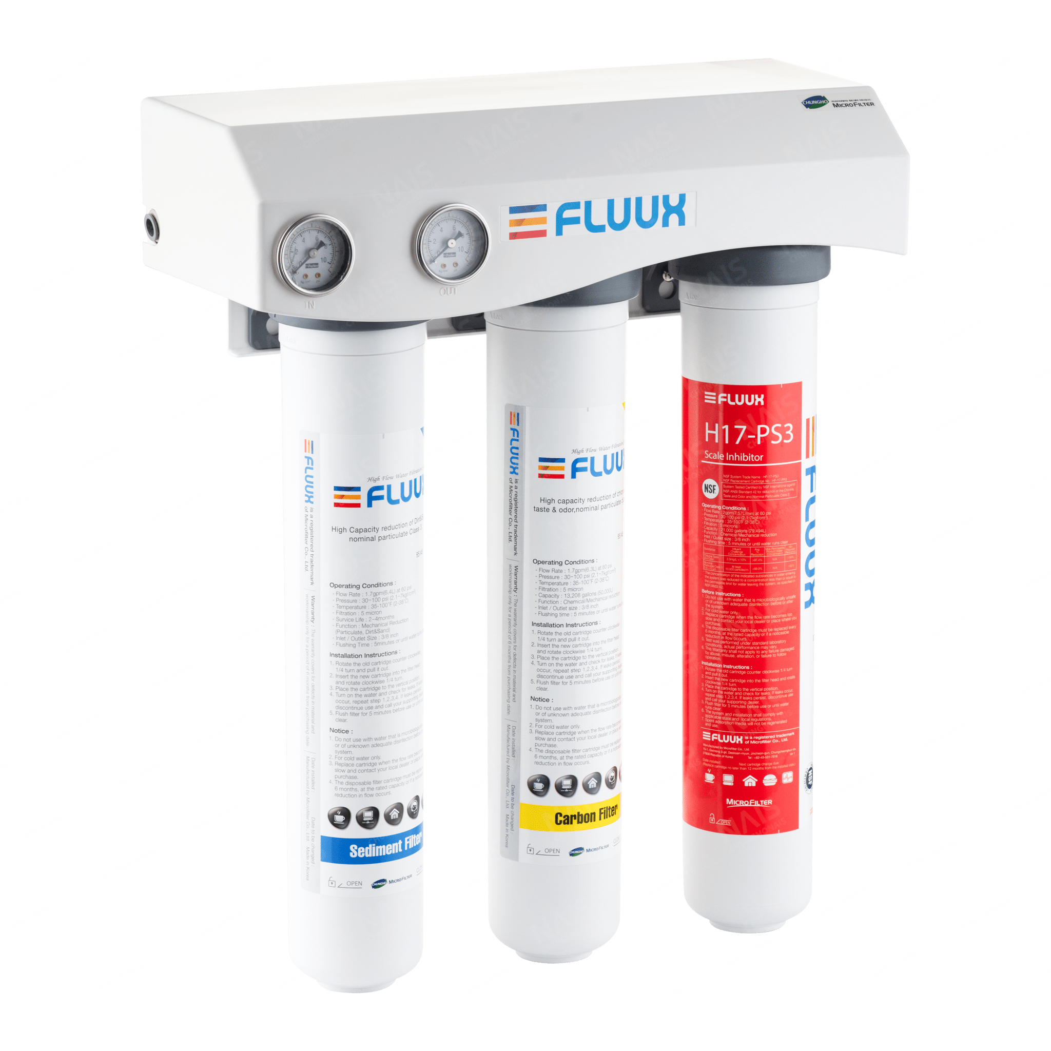 Bộ Lọc Đầu Nguồn ChungHo FLUUX 3 – Hệ Thống Lọc 3 Cấp - Ảnh 2